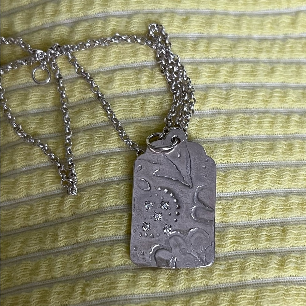 Page Sargisson Diamond Sterling Silver Pendant Necklace